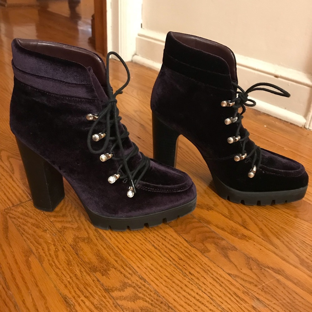 Report Signature Purple Velvet boots